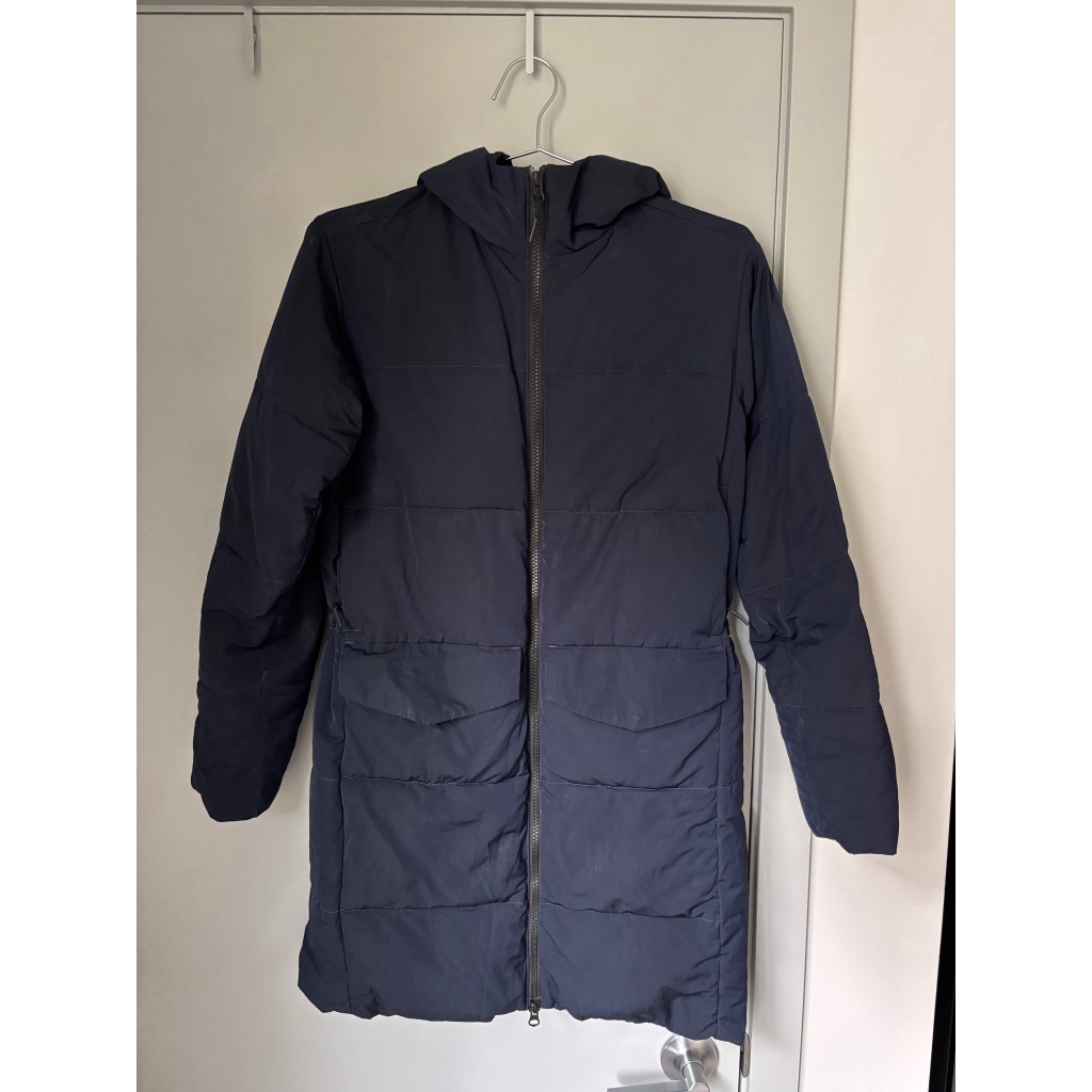 Everlane Women's Navy Long Puffer Jacket